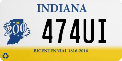 IN license plate 474UI