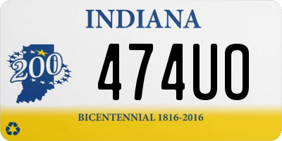 IN license plate 474UO