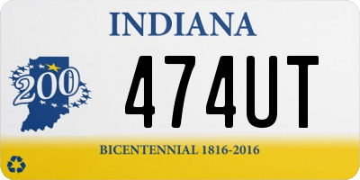 IN license plate 474UT