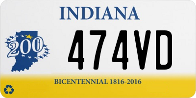 IN license plate 474VD