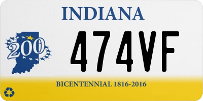IN license plate 474VF