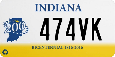 IN license plate 474VK