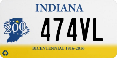 IN license plate 474VL