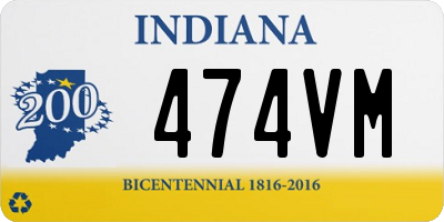 IN license plate 474VM