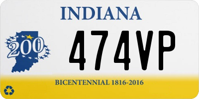 IN license plate 474VP