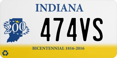 IN license plate 474VS