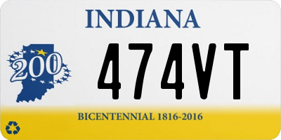 IN license plate 474VT