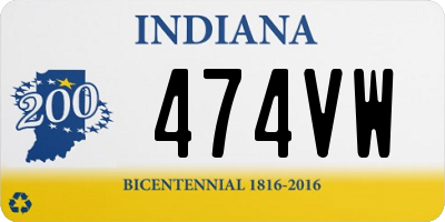 IN license plate 474VW