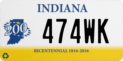 IN license plate 474WK