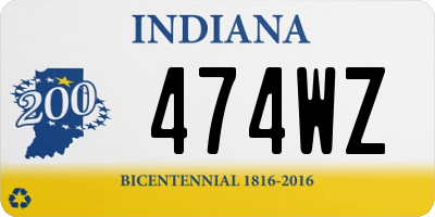 IN license plate 474WZ