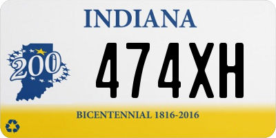 IN license plate 474XH