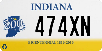 IN license plate 474XN