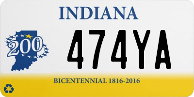 IN license plate 474YA