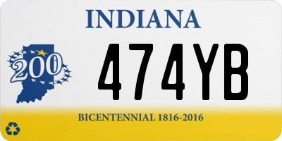 IN license plate 474YB