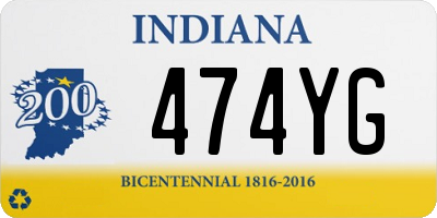 IN license plate 474YG