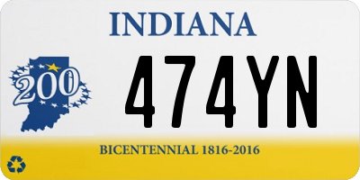 IN license plate 474YN