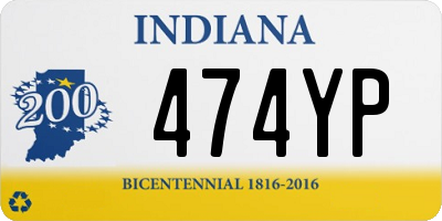 IN license plate 474YP