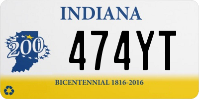 IN license plate 474YT