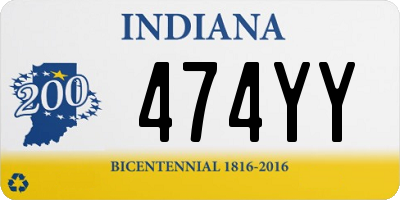 IN license plate 474YY