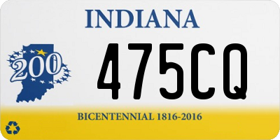 IN license plate 475CQ