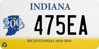 IN license plate 475EA