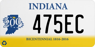 IN license plate 475EC