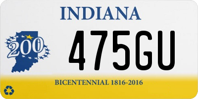 IN license plate 475GU