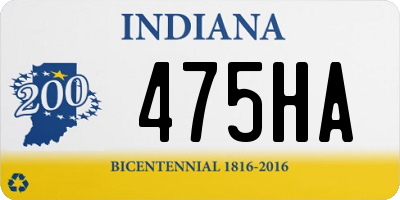 IN license plate 475HA