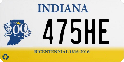 IN license plate 475HE