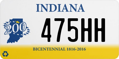 IN license plate 475HH