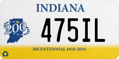 IN license plate 475IL