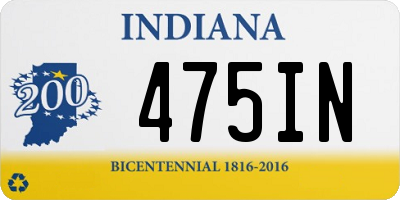IN license plate 475IN