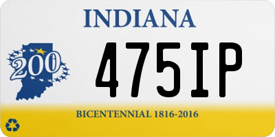 IN license plate 475IP