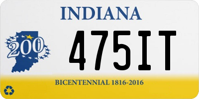 IN license plate 475IT