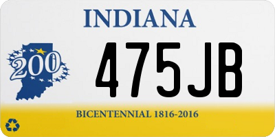 IN license plate 475JB