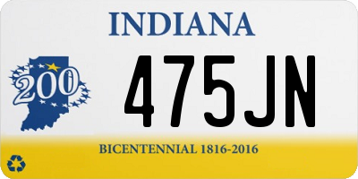 IN license plate 475JN