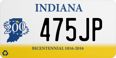 IN license plate 475JP