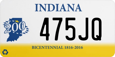 IN license plate 475JQ