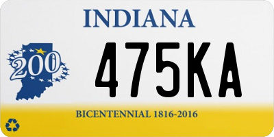 IN license plate 475KA