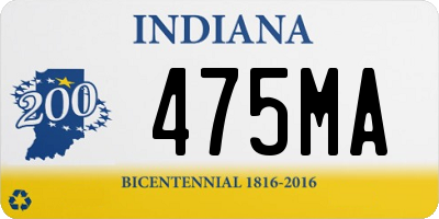 IN license plate 475MA