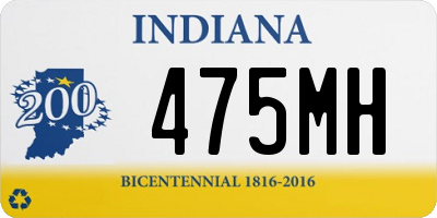 IN license plate 475MH