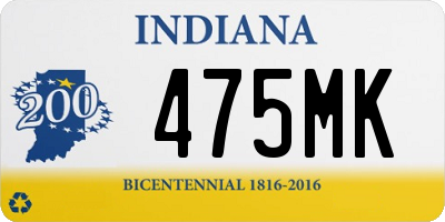 IN license plate 475MK