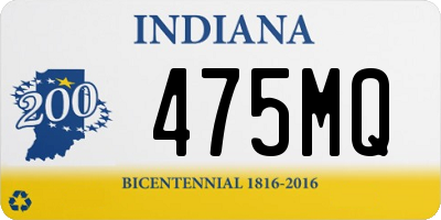 IN license plate 475MQ