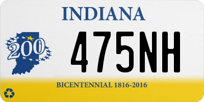 IN license plate 475NH