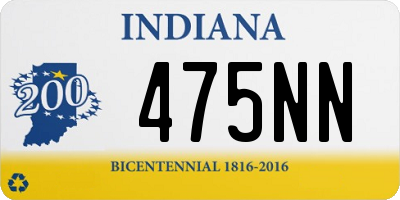 IN license plate 475NN