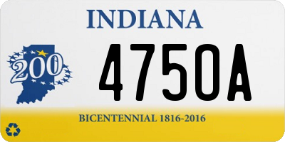 IN license plate 475OA