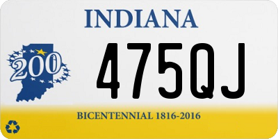 IN license plate 475QJ