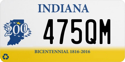 IN license plate 475QM