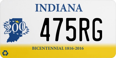 IN license plate 475RG