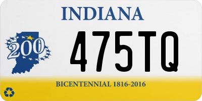 IN license plate 475TQ